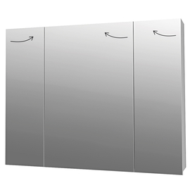 Зеркальный шкаф Dreja ALMI, 90 см, 6 полок, белый, 99.9012 - фото, отзывы, цена